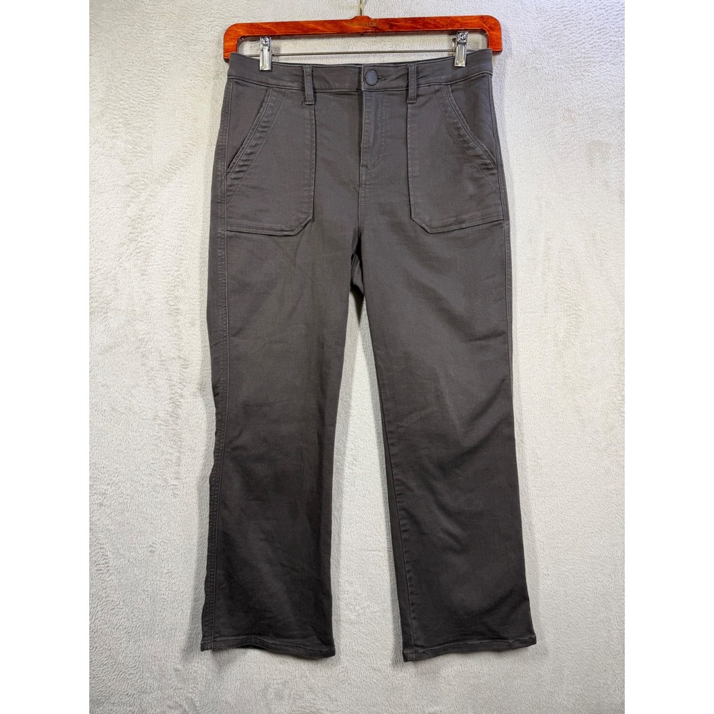 Democracy Pants Women 10 Petite Ab Technology Straight Leg Neutral Brown